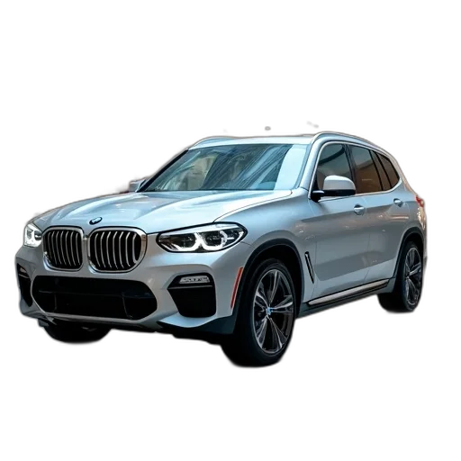 car, 3d render, photorealistic, silver transparent PNG cut-out