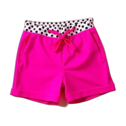 neon, bright, pink, shorts transparent PNG cut-out