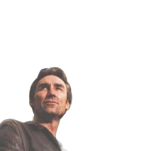 jacket, face, staff, weapon transparent PNG cut-out