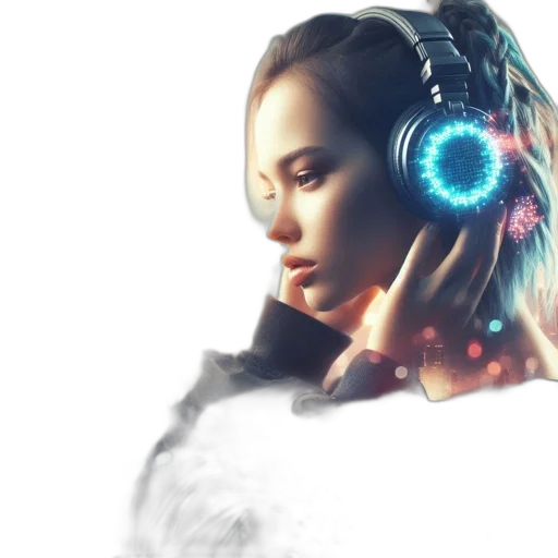 robot, cyberpunk, concept art, photorealistic transparent PNG cut-out