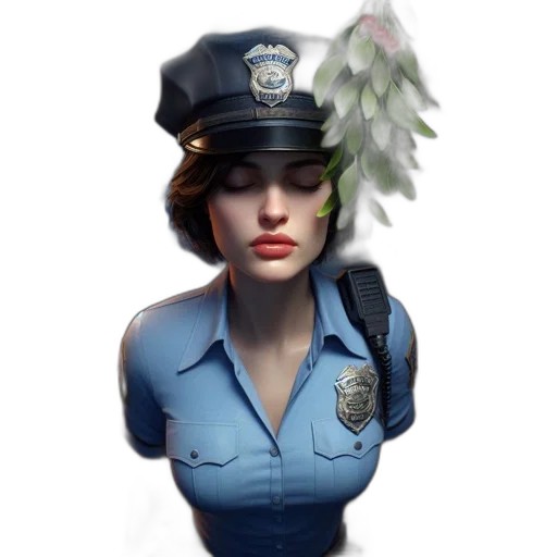 staff, hat, face, dress transparent PNG cut-out