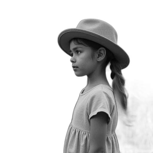 hat, dress, face, crown transparent PNG cut-out