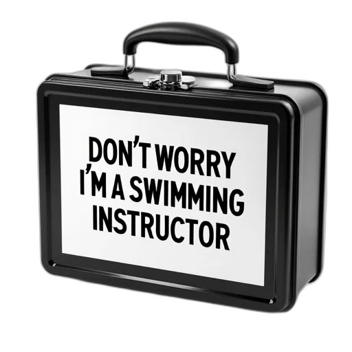 underwater, black, white, lunchbox transparent PNG cut-out