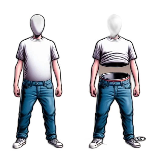 jacket, concept art, 3d render, cartoon transparent PNG cut-out