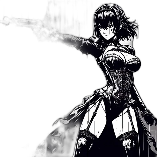 weapon, sword, dress, concept art transparent PNG cut-out