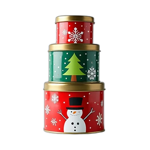 3d render, stack, colorful, tins transparent PNG cut-out
