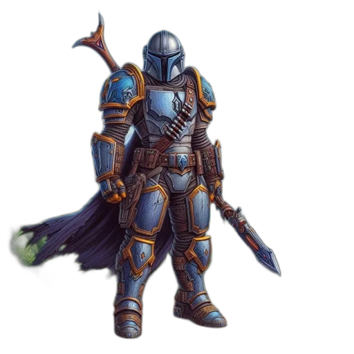 sword, weapon, staff, fantasy art transparent PNG cut-out