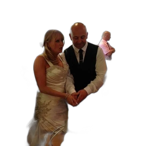 dress, staff, bride, groom transparent PNG cut-out