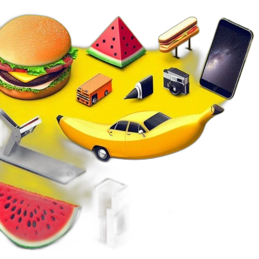 food, car, weapon, jewelry transparent PNG cut-out