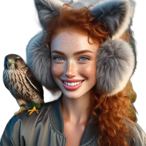 animal, jacket, hat, creature transparent PNG cut-out