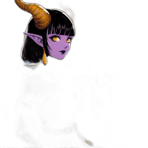 dragon, mask, creature, staff transparent PNG cut-out