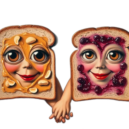 food, mask, face, photorealistic transparent PNG cut-out