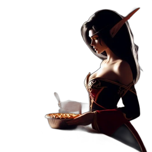 food, fantasy art, concept art, 3d render transparent PNG cut-out