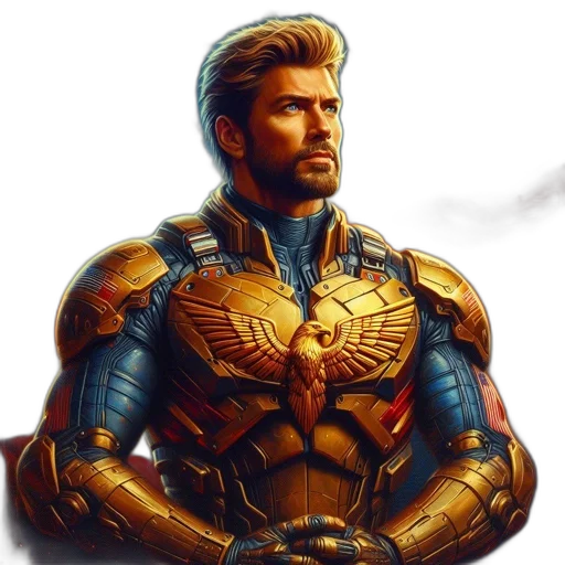 face, comic book art, concept art, fantasy art transparent PNG cut-out