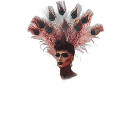 hair, mask, hat, creature transparent PNG cut-out