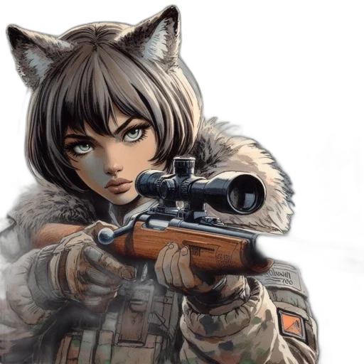 weapon, animal, jacket, anime transparent PNG cut-out
