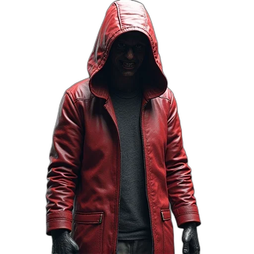jacket, concept art, cyberpunk, comic book art transparent PNG cut-out