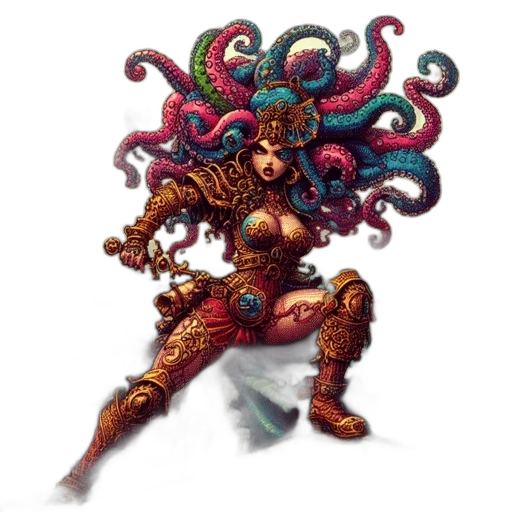 staff, hair, creature, concept art transparent PNG cut-out