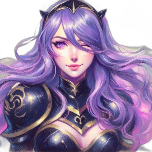 crown, face, fantasy art, anime transparent PNG cut-out