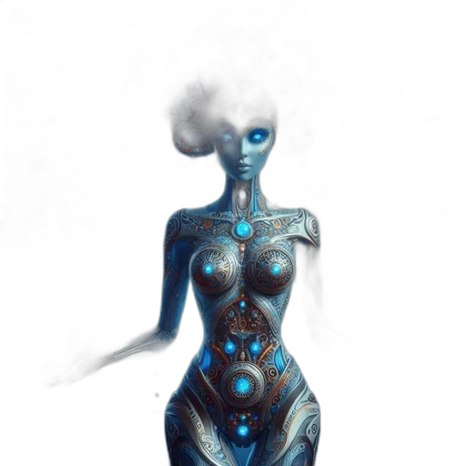 robot, dress, mask, creature transparent PNG cut-out