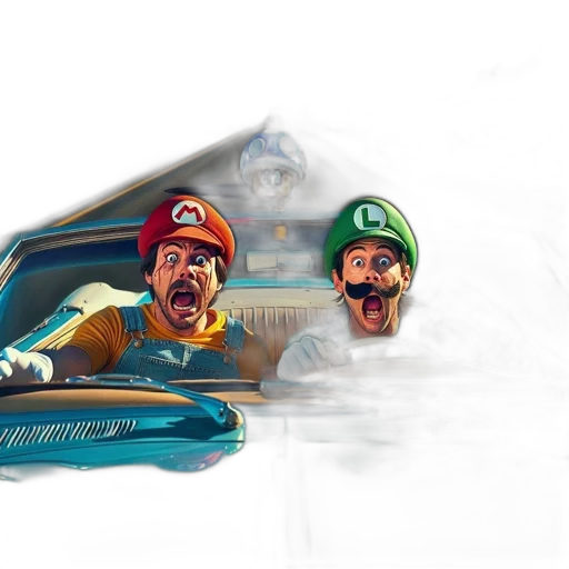car, concept art, comic book art, fantasy art transparent PNG cut-out