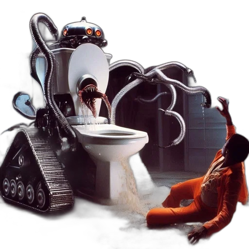 robot, furniture, creature, concept art transparent PNG cut-out