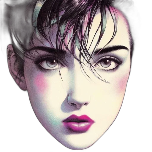 face, mask, photorealistic, fantasy art transparent PNG cut-out