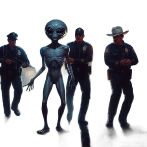 robot, staff, creature, mask transparent PNG cut-out