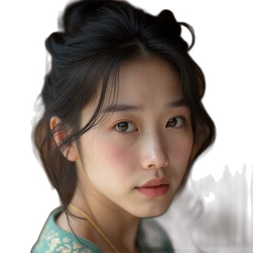 face, dragon, crown, dress transparent PNG cut-out