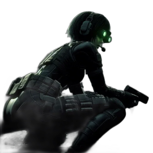 weapon, mask, staff, robot transparent PNG cut-out