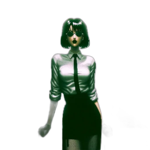 dress, mask, robot, staff transparent PNG cut-out
