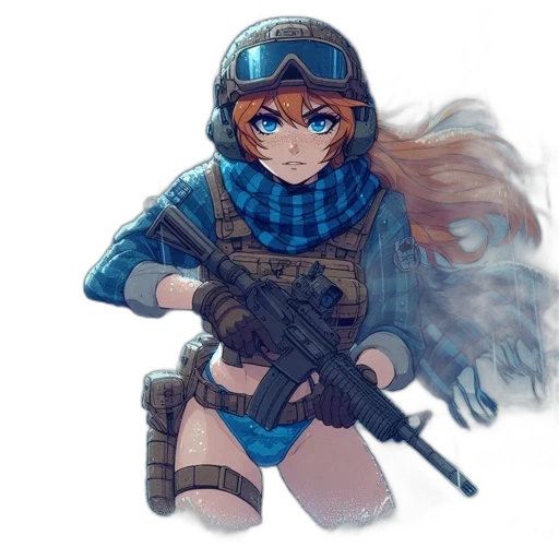 weapon, jacket, animal, staff transparent PNG cut-out