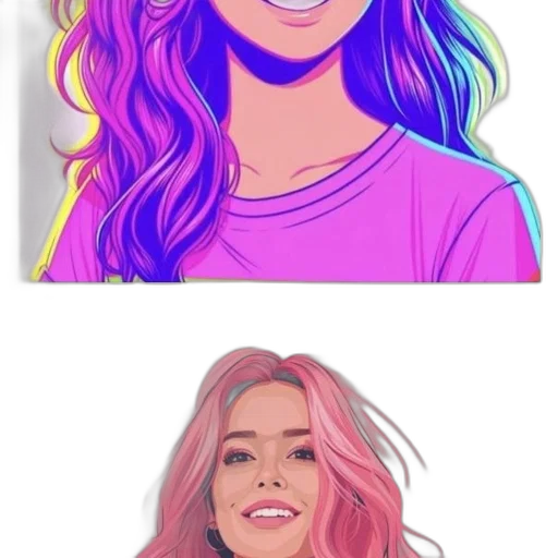 face, cartoon, anime, concept art transparent PNG cut-out