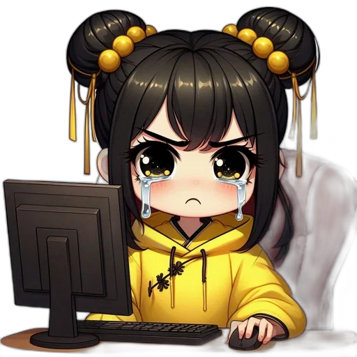 staff, anime, pixel art, cyberpunk transparent PNG cut-out