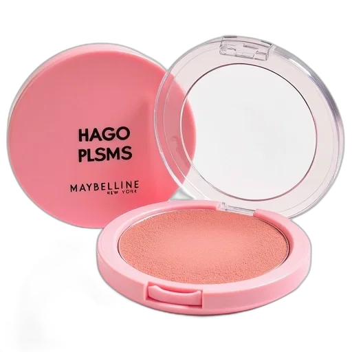 pastel, compact, powder, pink transparent PNG cut-out