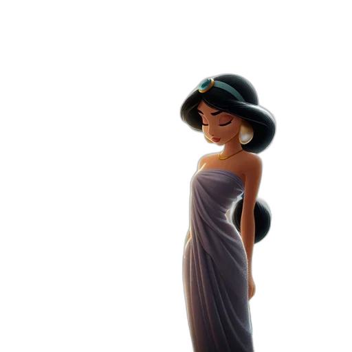 dress, hat, crown, staff transparent PNG cut-out