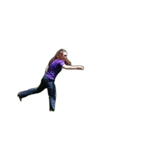 pixel art, 3d render, person, purple transparent PNG cut-out