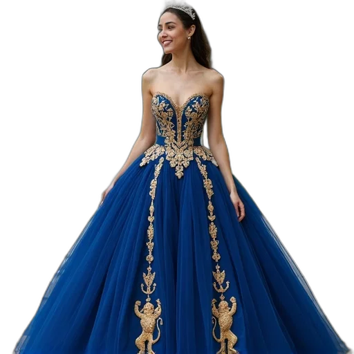dress, crown, jewelry, concept art transparent PNG cut-out