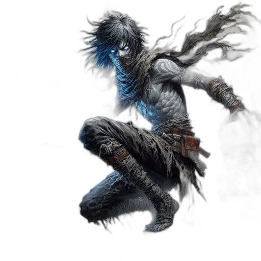 creature, dragon, hair, concept art transparent PNG cut-out