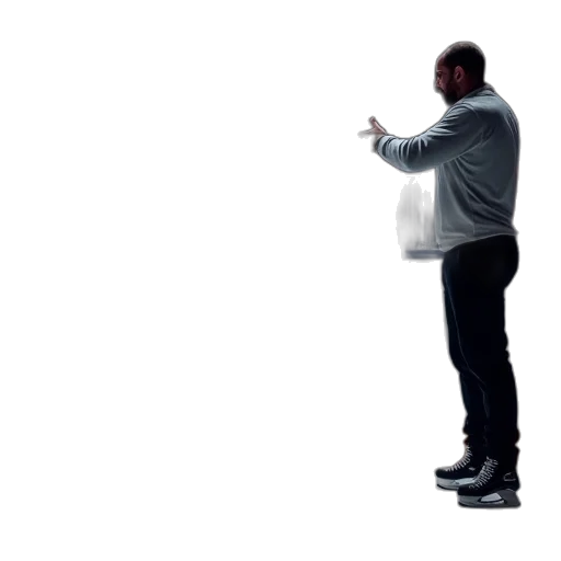 staff, jacket, weapon, robot transparent PNG cut-out
