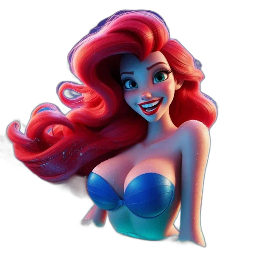 crown, hair, dress, cartoon transparent PNG cut-out