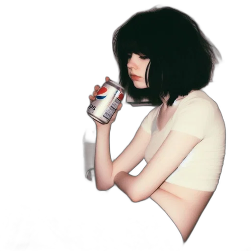 bottle, hair, jacket, dress transparent PNG cut-out