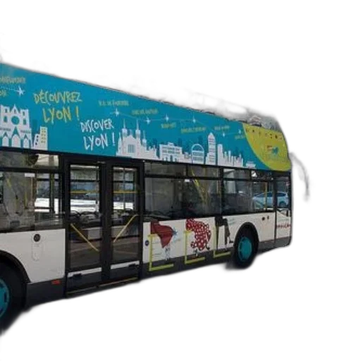concept art, sightseeing, bus, lyon transparent PNG cut-out