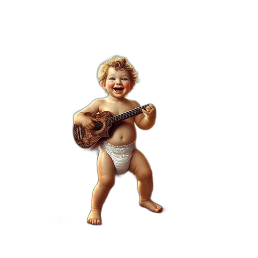 food, creature, oil painting, photorealistic transparent PNG cut-out