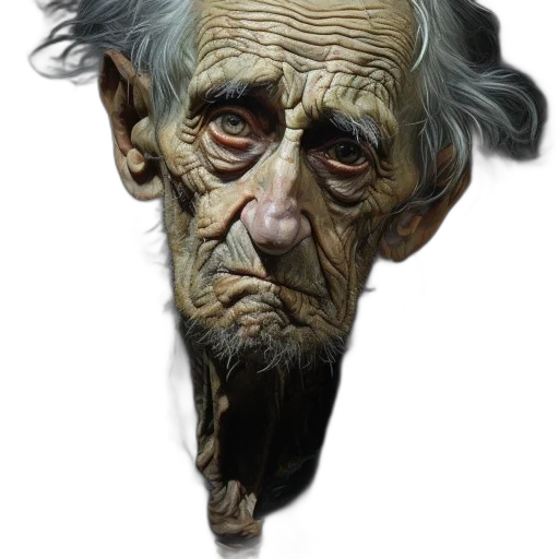 face, mask, staff, creature transparent PNG cut-out