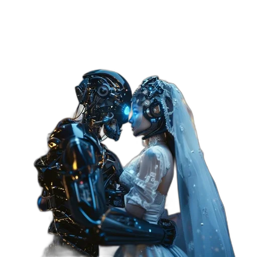robot, mask, concept art, cyberpunk transparent PNG cut-out