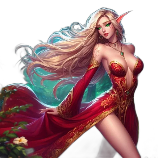 dress, dragon, fantasy art, concept art transparent PNG cut-out