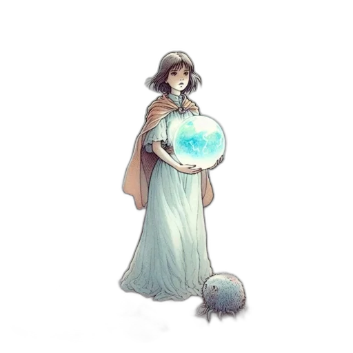staff, dress, sword, creature transparent PNG cut-out