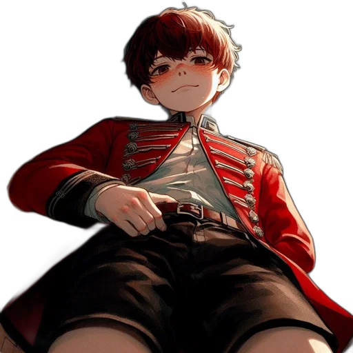jacket, staff, crown, weapon transparent PNG cut-out