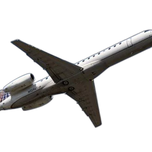3d render, white, airplane, registration transparent PNG cut-out